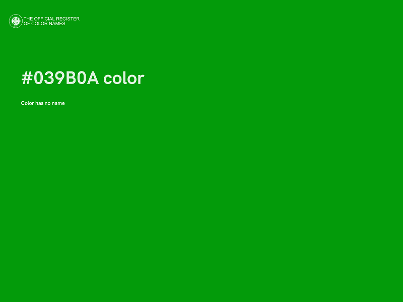 #039B0A color image