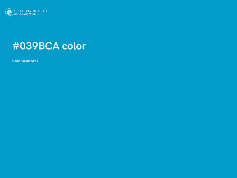 #039BCA color image