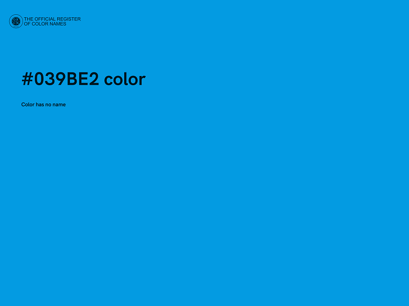 #039BE2 color image