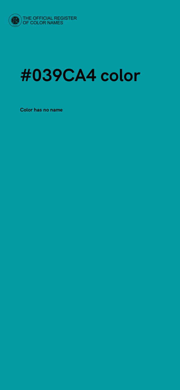 #039CA4 color image