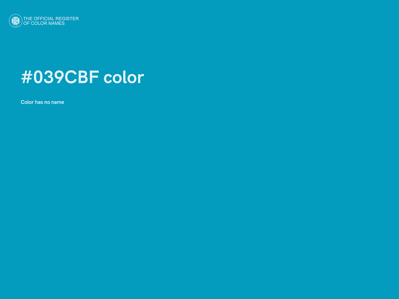 #039CBF color image