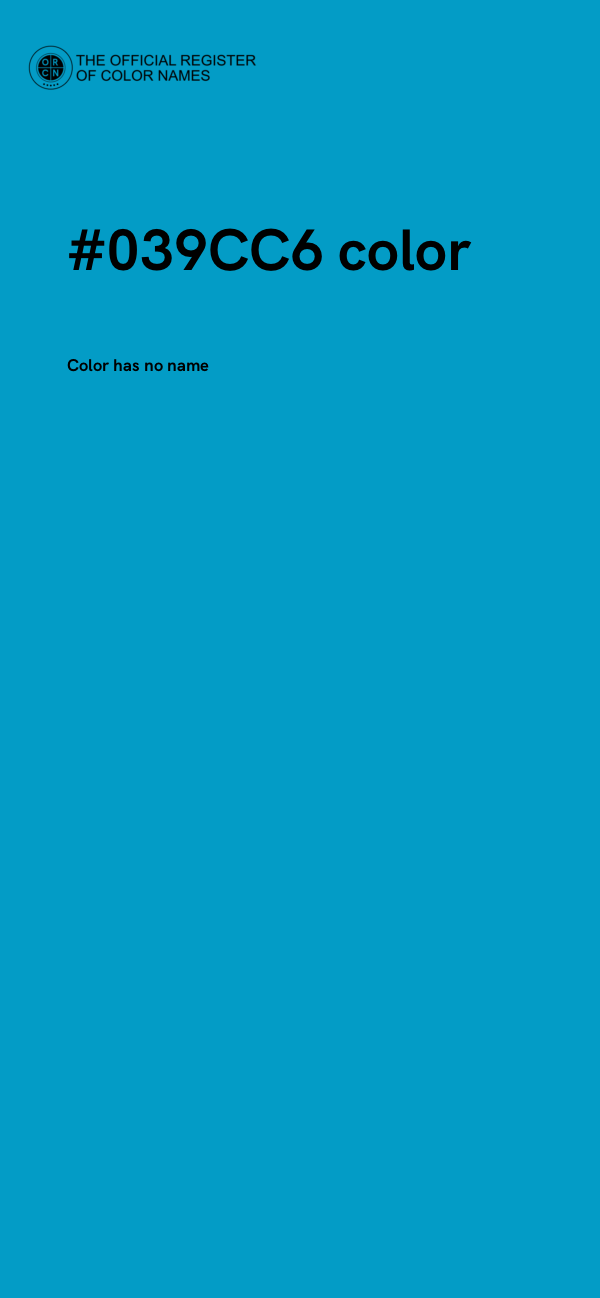 #039CC6 color image