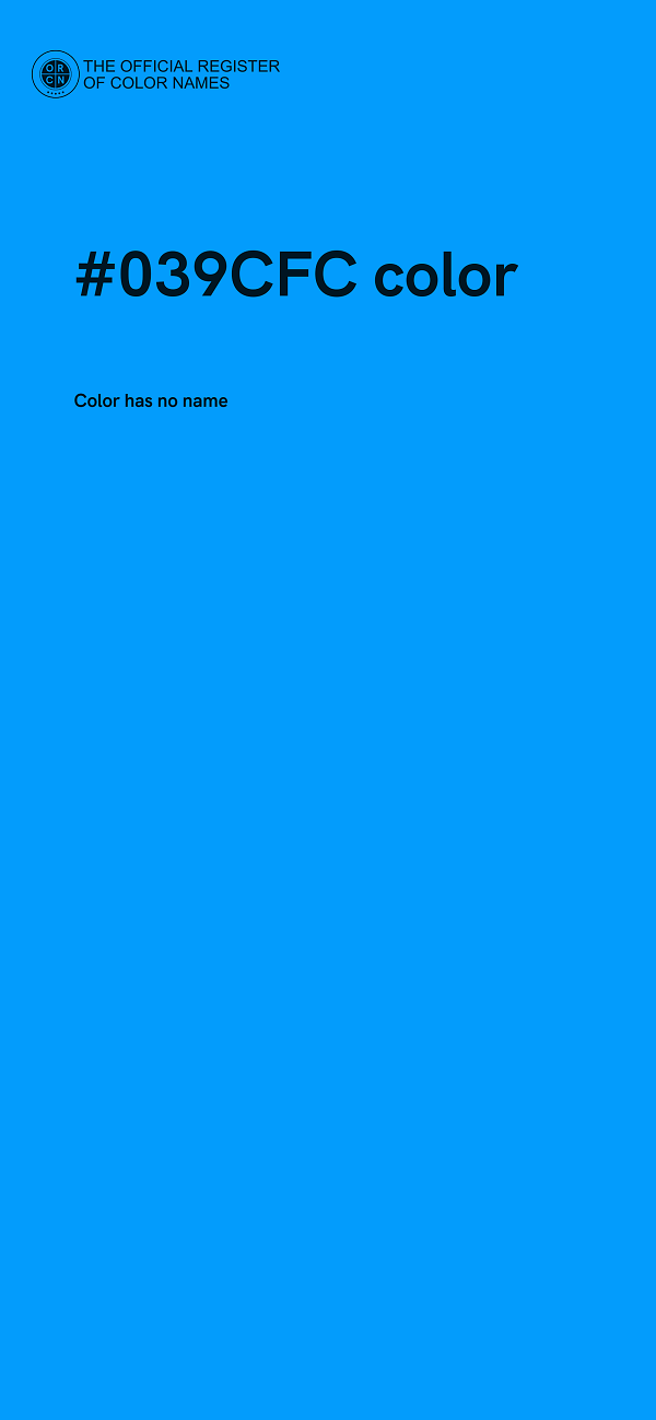 #039CFC color image