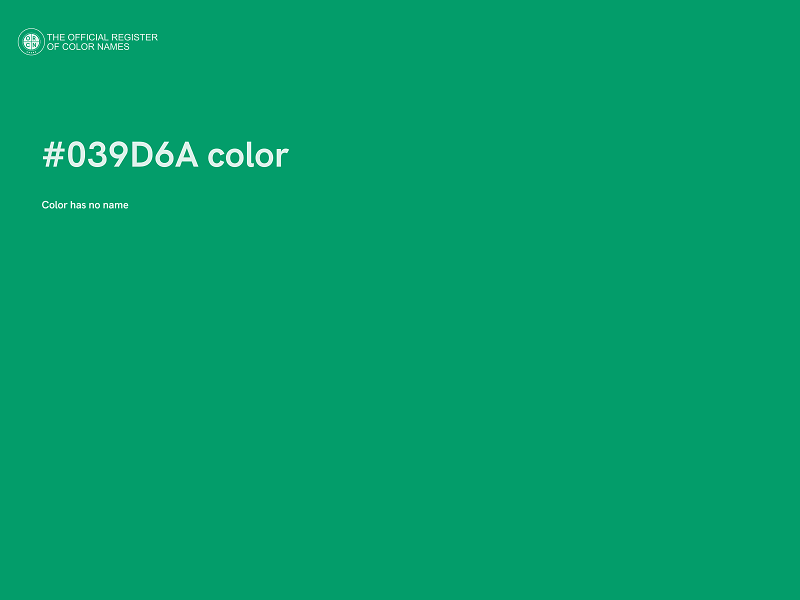 #039D6A color image