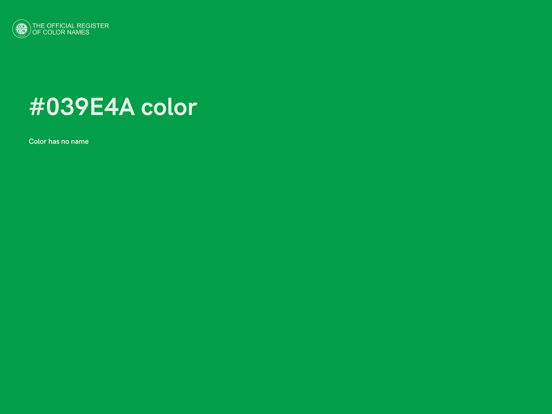 #039E4A color image