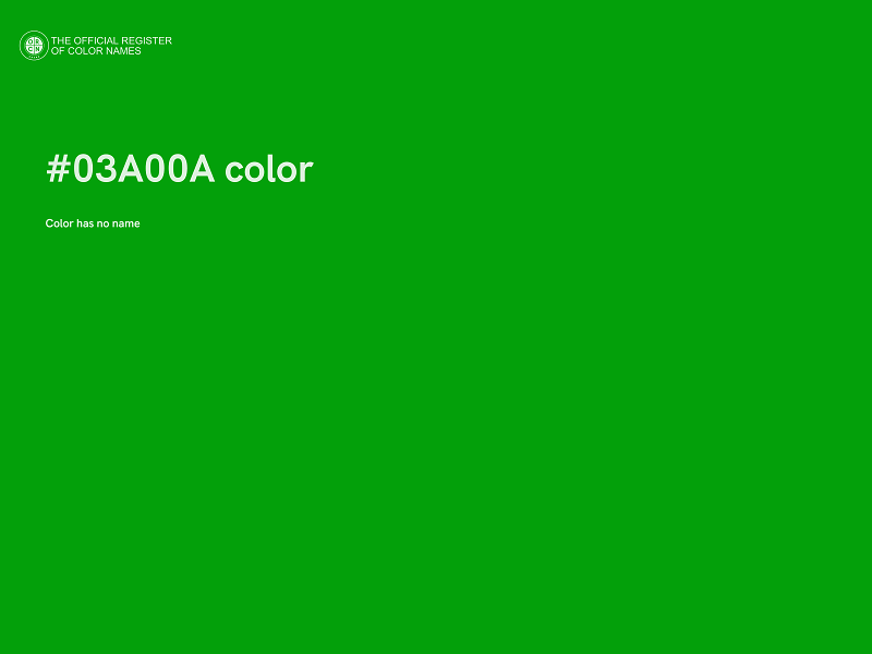 #03A00A color image
