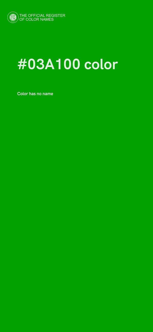 #03A100 color image