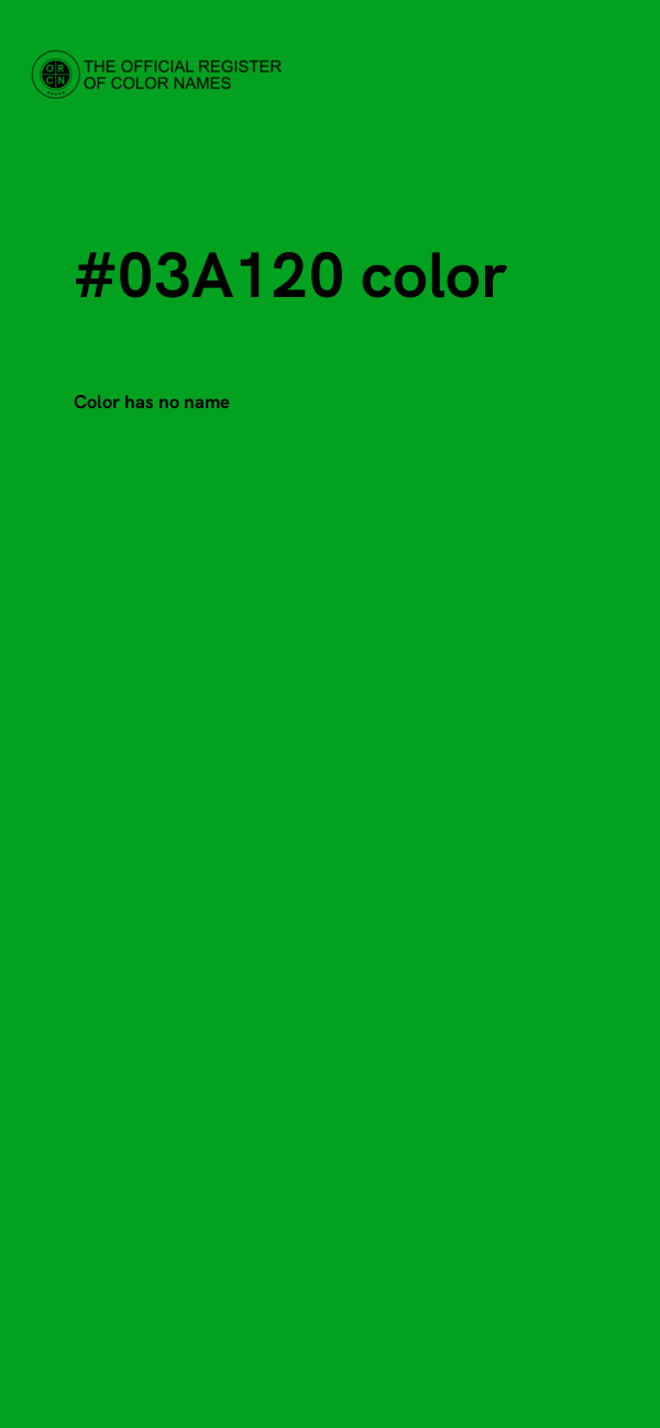 #03A120 color image