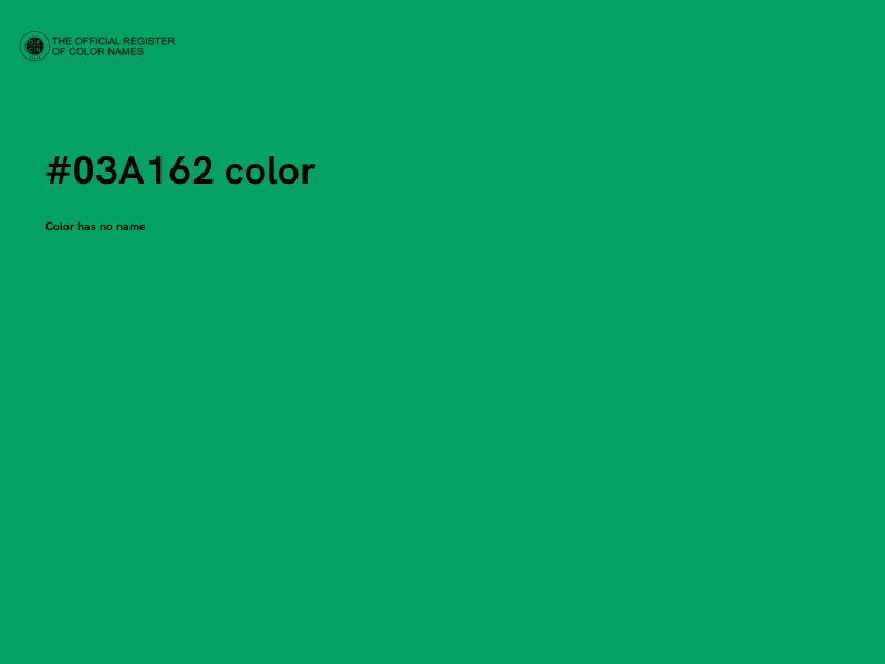 #03A162 color image