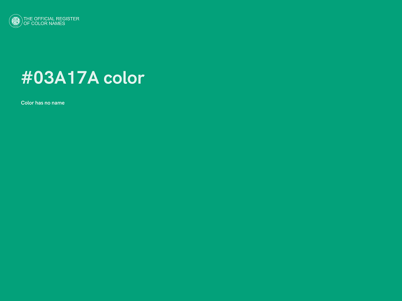 #03A17A color image