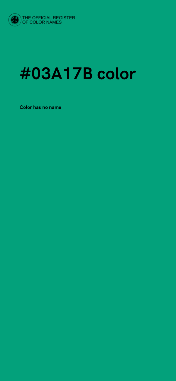 #03A17B color image
