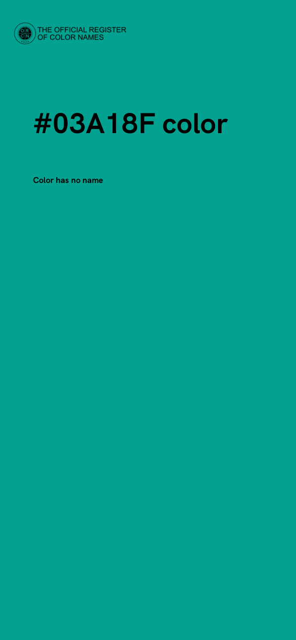 #03A18F color image