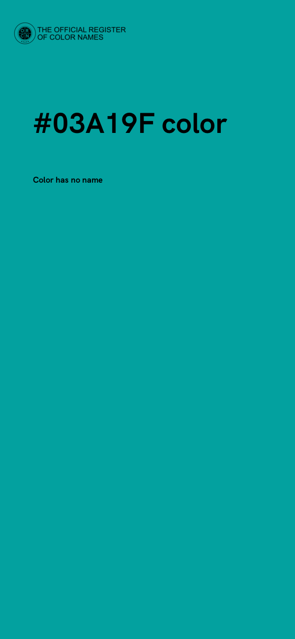 #03A19F color image