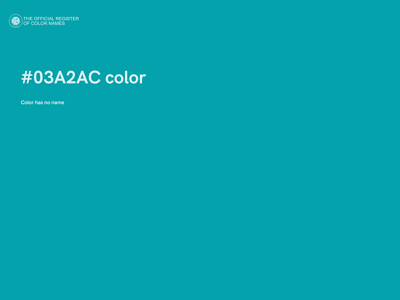 #03A2AC color image