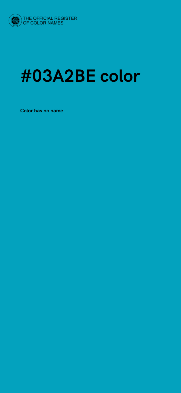 #03A2BE color image