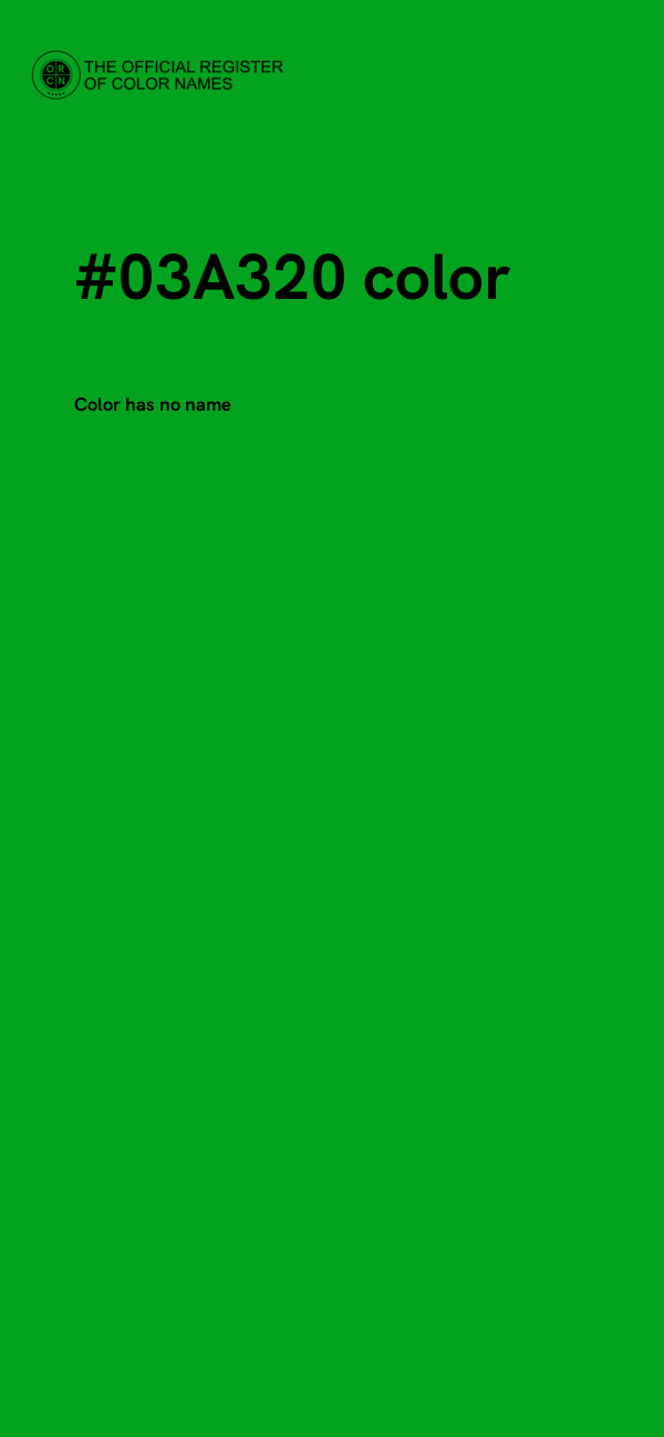 #03A320 color image