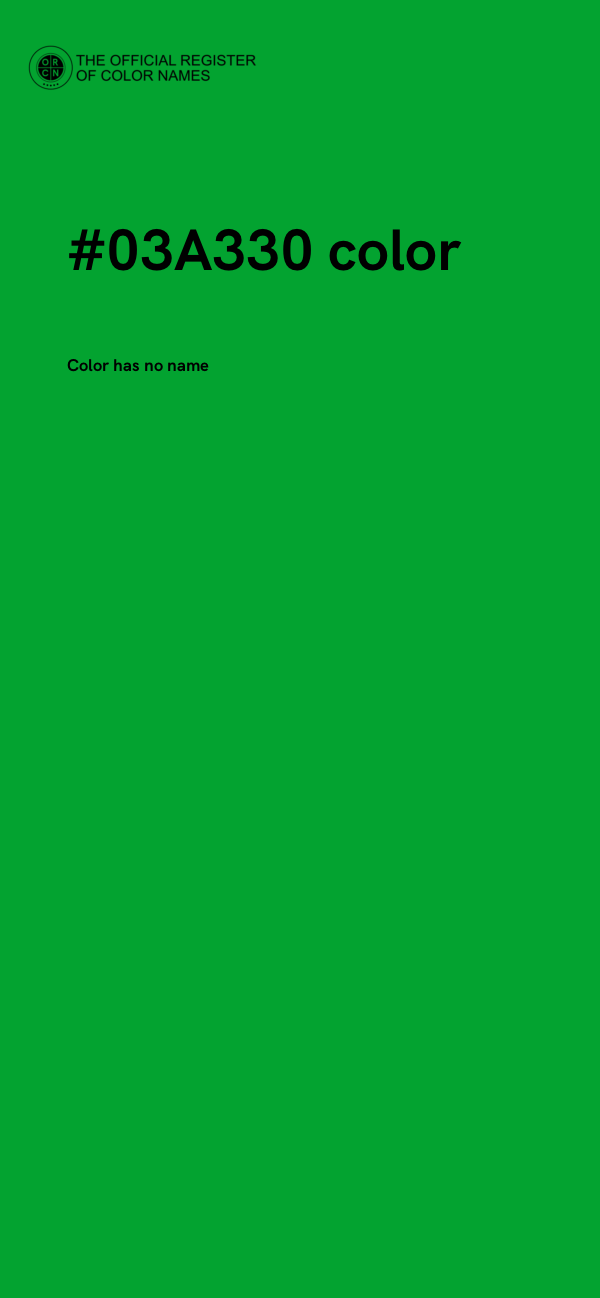 #03A330 color image