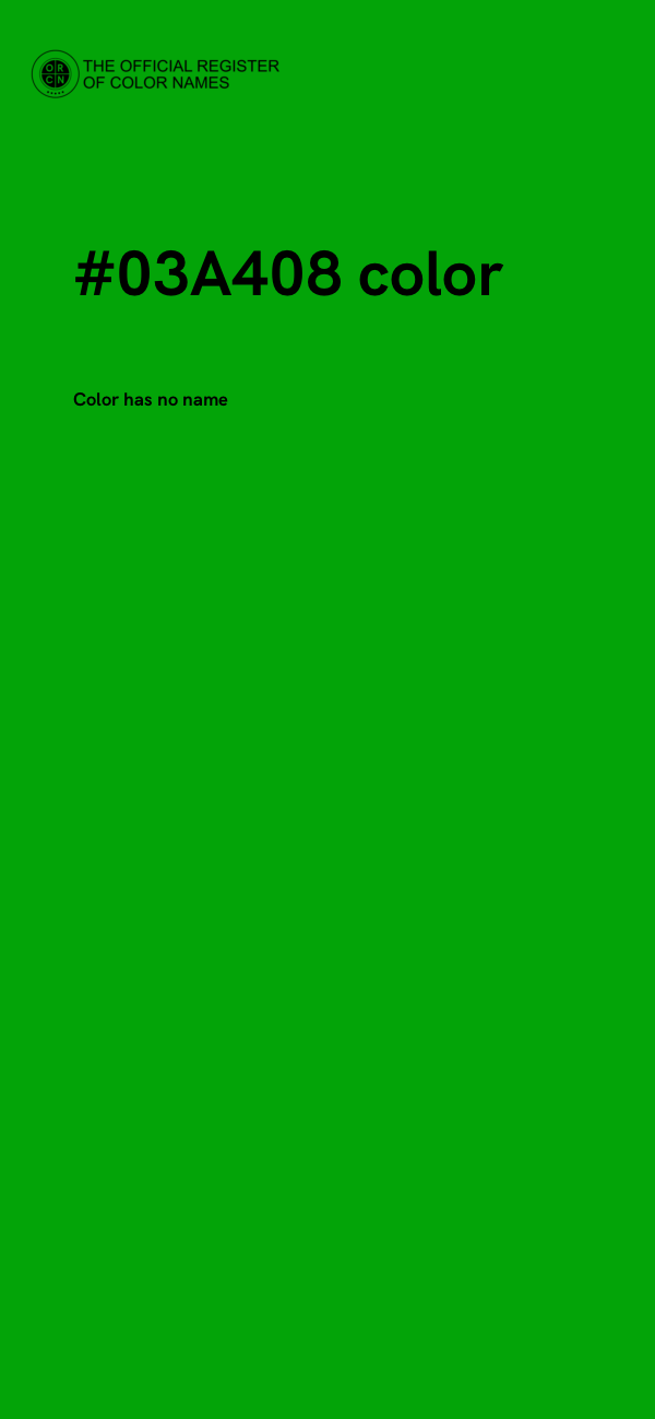 #03A408 color image