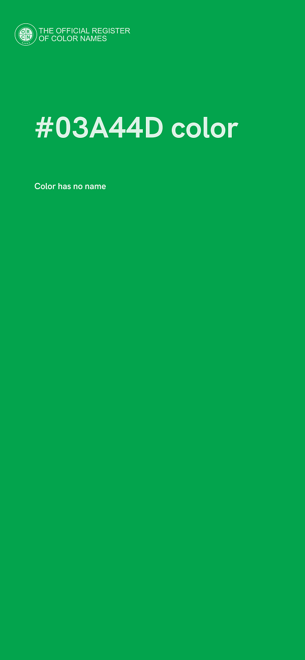 #03A44D color image