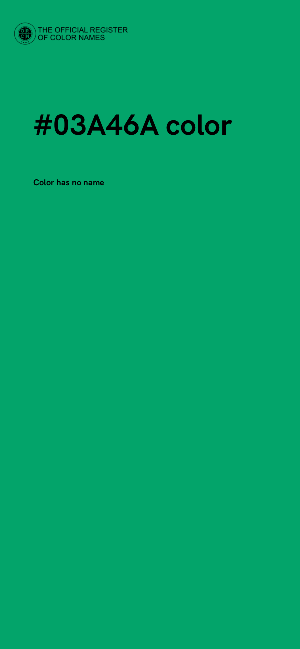 #03A46A color image