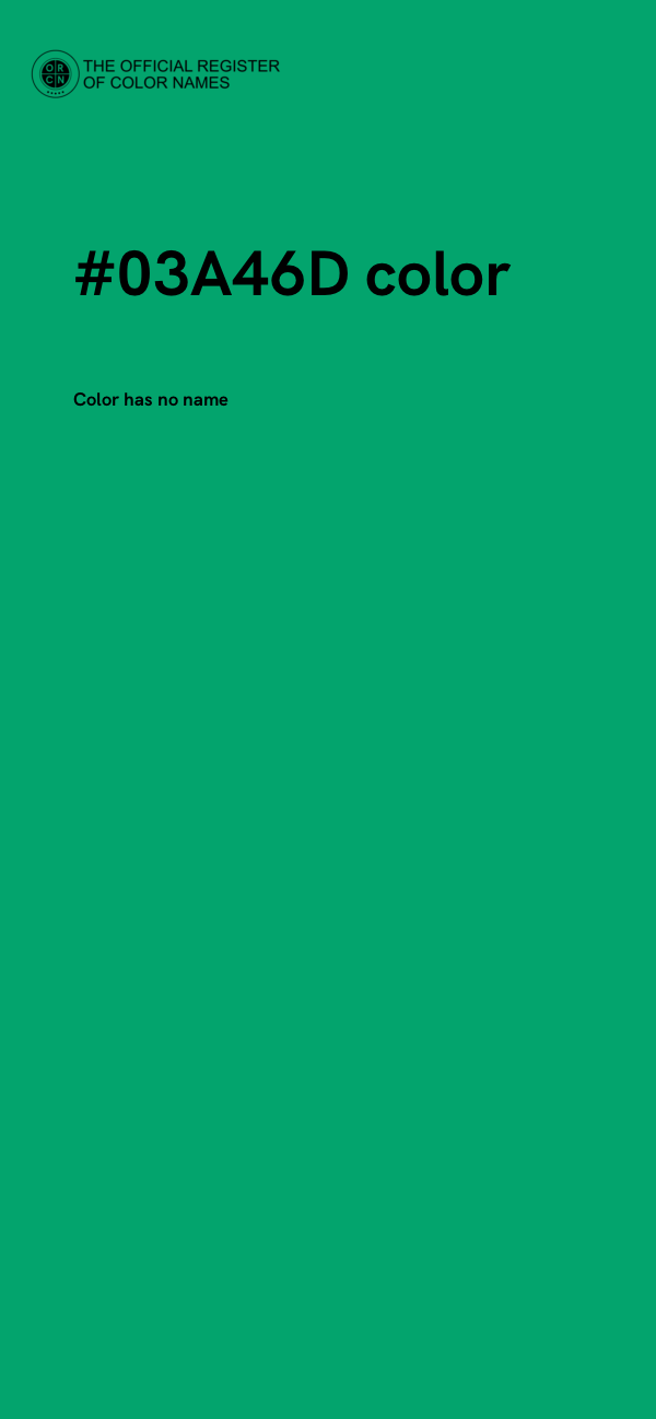 #03A46D color image