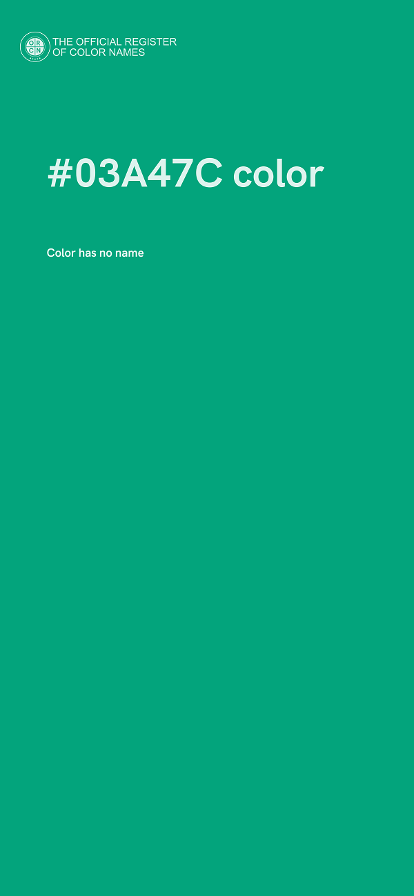 #03A47C color image
