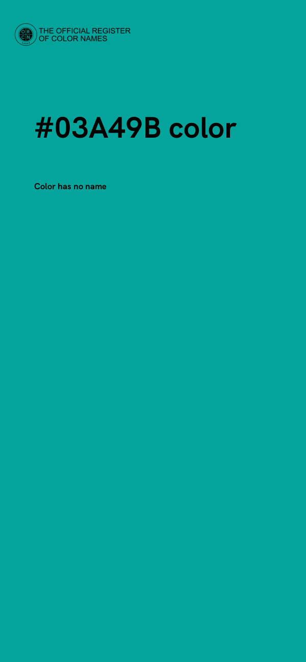 #03A49B color image
