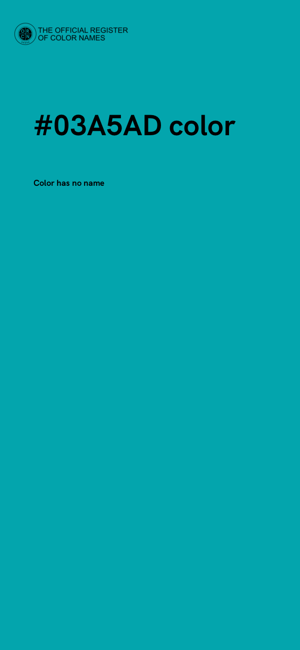 #03A5AD color image