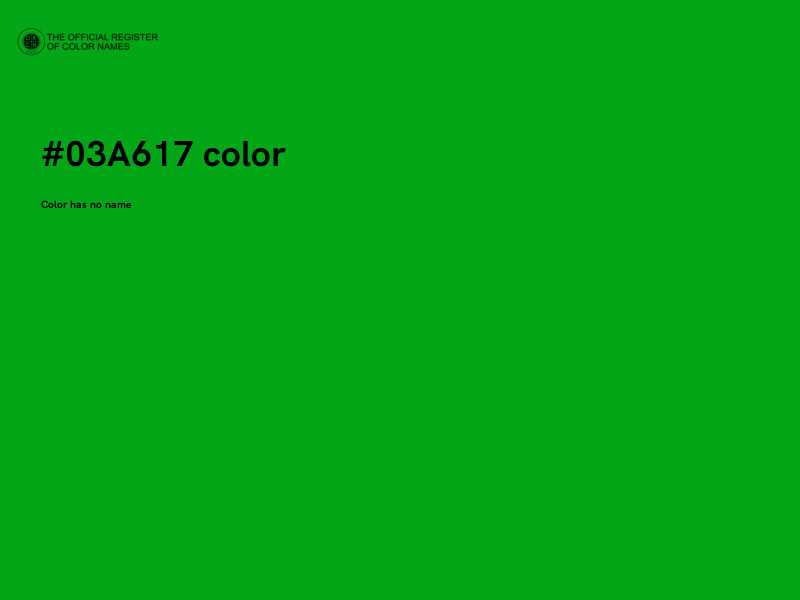 #03A617 color image