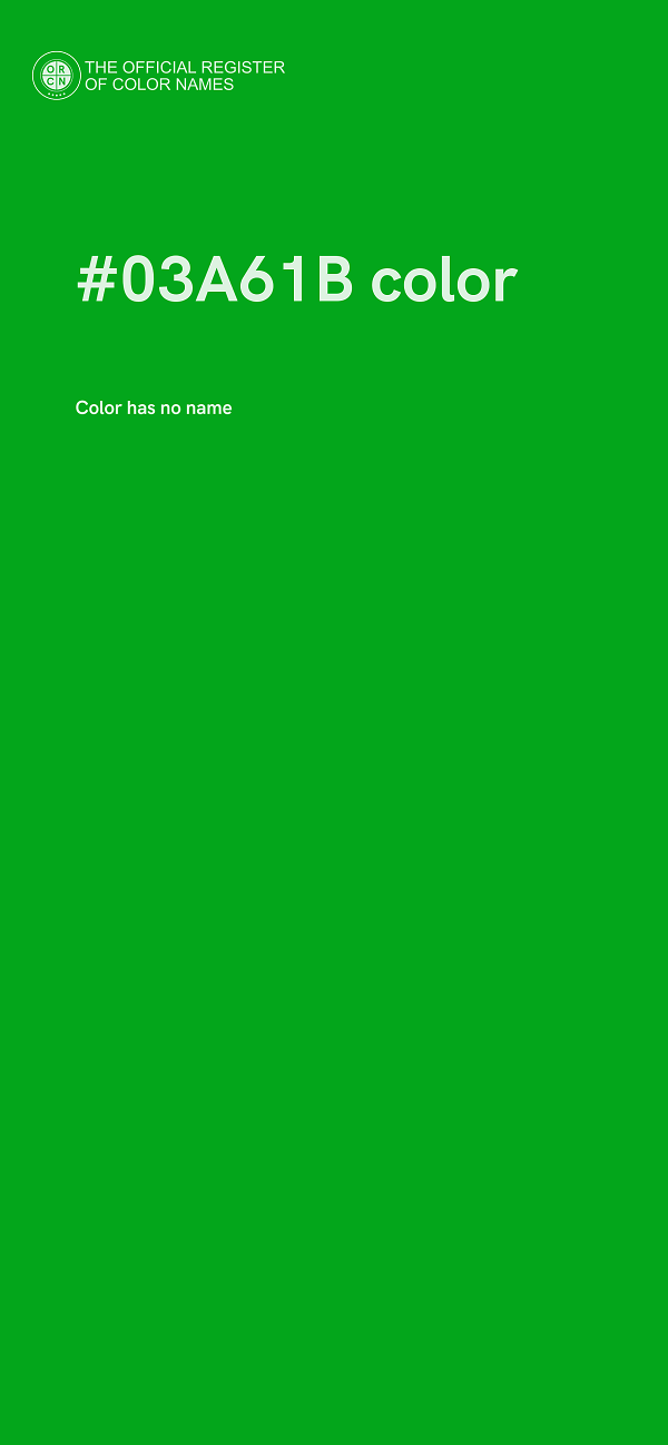 #03A61B color image