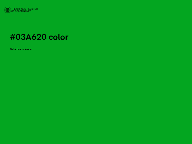 #03A620 color image