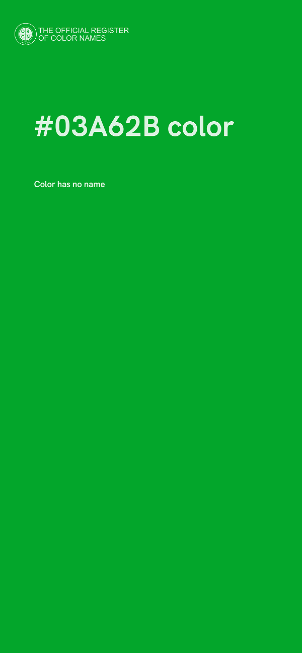 #03A62B color image