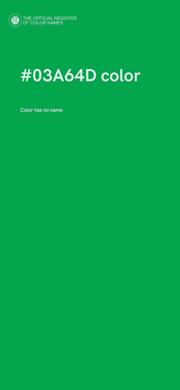 #03A64D color image