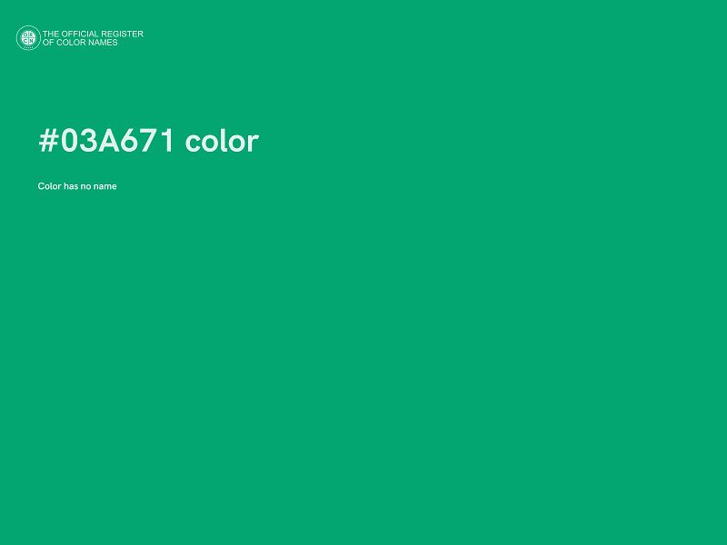 #03A671 color image