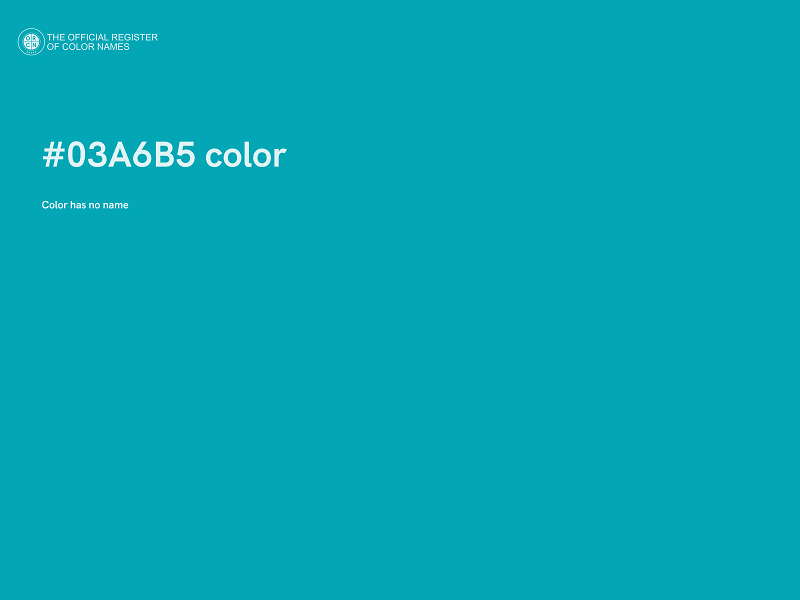 #03A6B5 color image