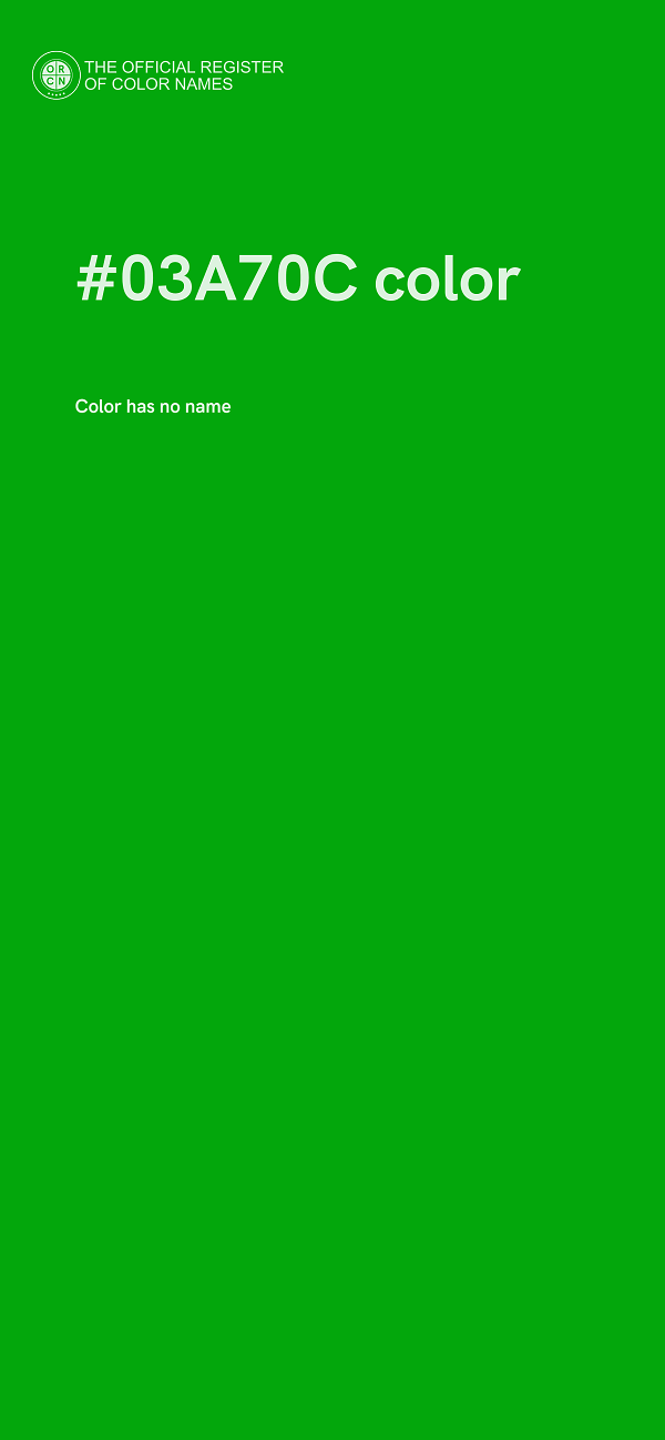 #03A70C color image