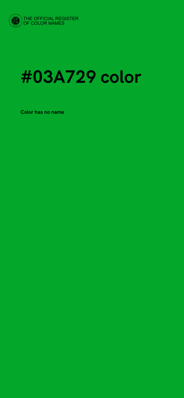 #03A729 color image