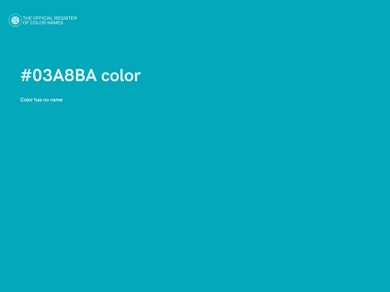 #03A8BA color image
