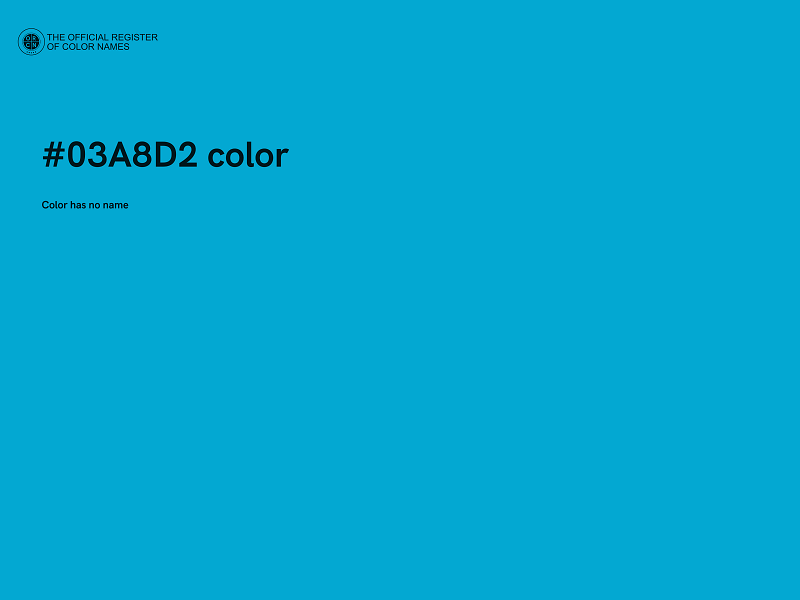 #03A8D2 color image