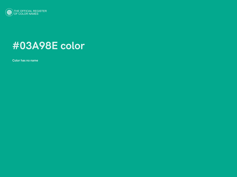 #03A98E color image