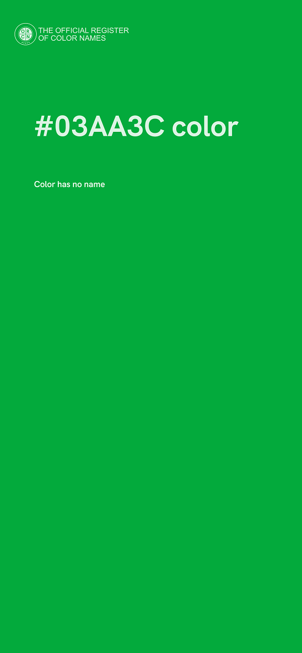 #03AA3C color image