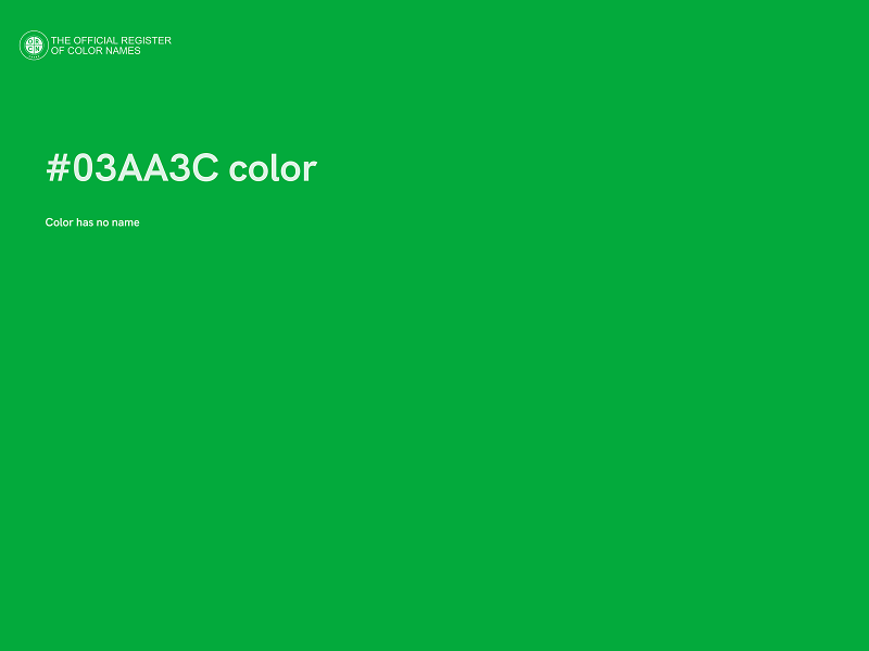 #03AA3C color image
