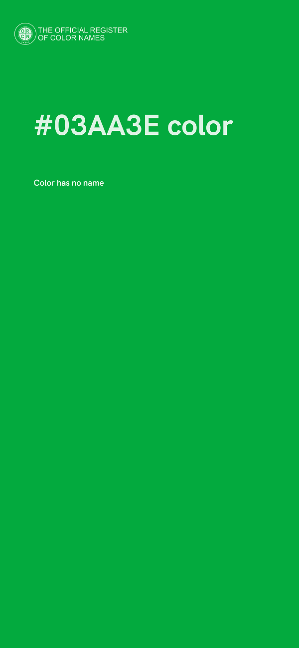 #03AA3E color image