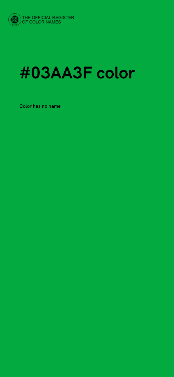 #03AA3F color image
