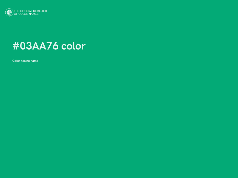 #03AA76 color image