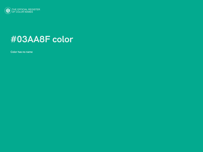 #03AA8F color image