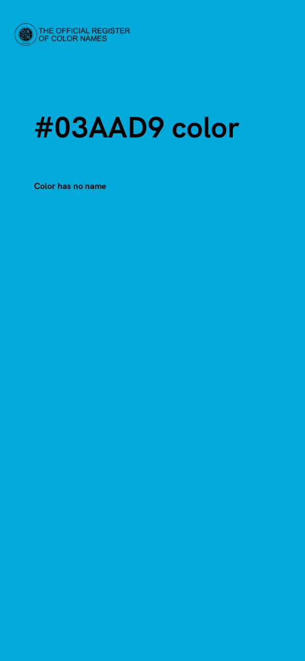 #03AAD9 color image