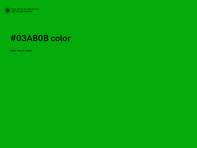 #03AB0B color image