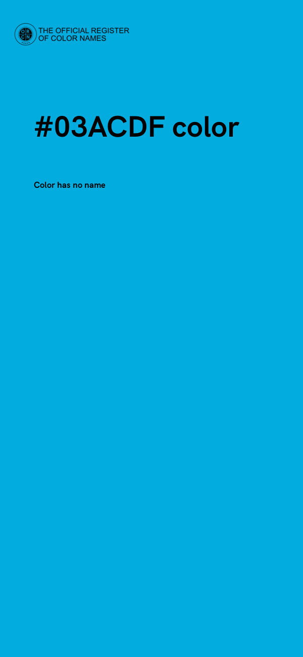 #03ACDF color image