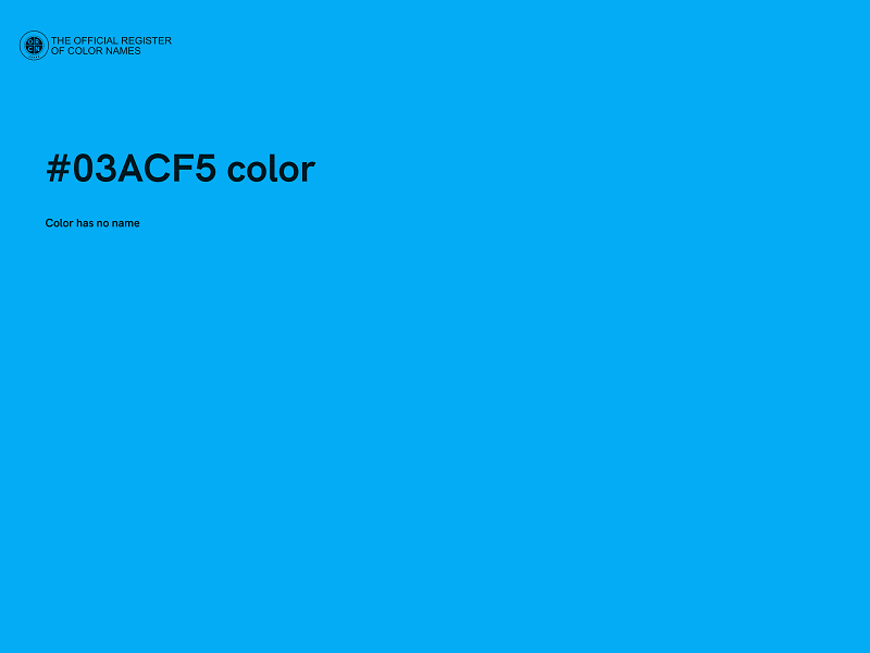 #03ACF5 color image